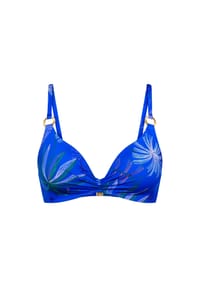 TRIUMPH - Bügel-Bikini-Oberteil Summer Tropics, breite Träger, für Damen - BLUE COMBINATION