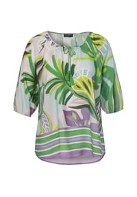 VIA APPIA -DUE- - Bluse mit floralem Print - grün multicolor