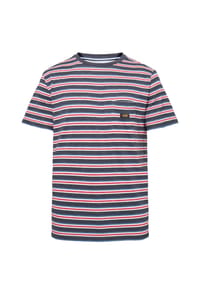 GLOBETROTTER - Shirt, Baumwolle, für Herren - NAVY/RED/WHITE