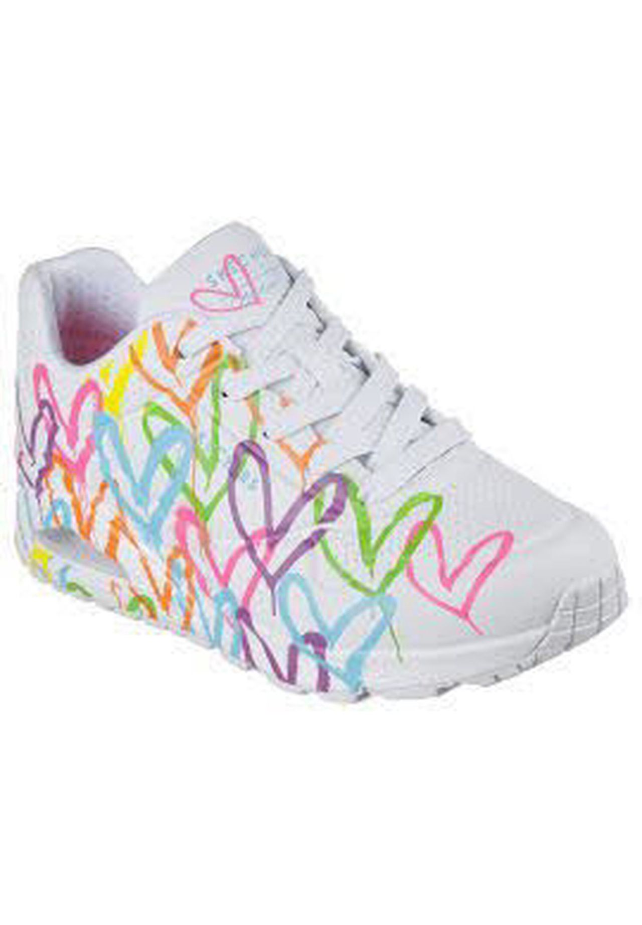 Skechers® Jgoldcrown: Uno Sneaker "Highlight Love", Herz-Design, FüR Damen, Weiß, 37
