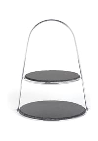 ECHTWERK® - Etagere mit 2 Ebenen - Gold