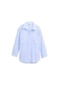 TOM TAILOR - Langarmbluse - blue white dobby stripe
