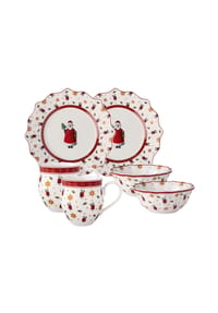 Villeroy & Boch Frühstücks-Set für 2 Santa, 6tlg. Toy's Delight - Toy's Delight - bunt