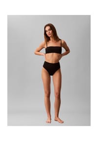 Calvin Klein - Bandeau-Bikini, Emblem, für Damen - UB1 BLACK