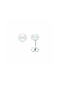 Adelia's - Damen 925 Silber Ohrringe   Ohrstecker mit Süßwasser Zuchtperle - silber
