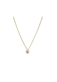 LYOMI - Collier 585/- Gold 1 Diamant Lab Grown 0,25ct. - gelb