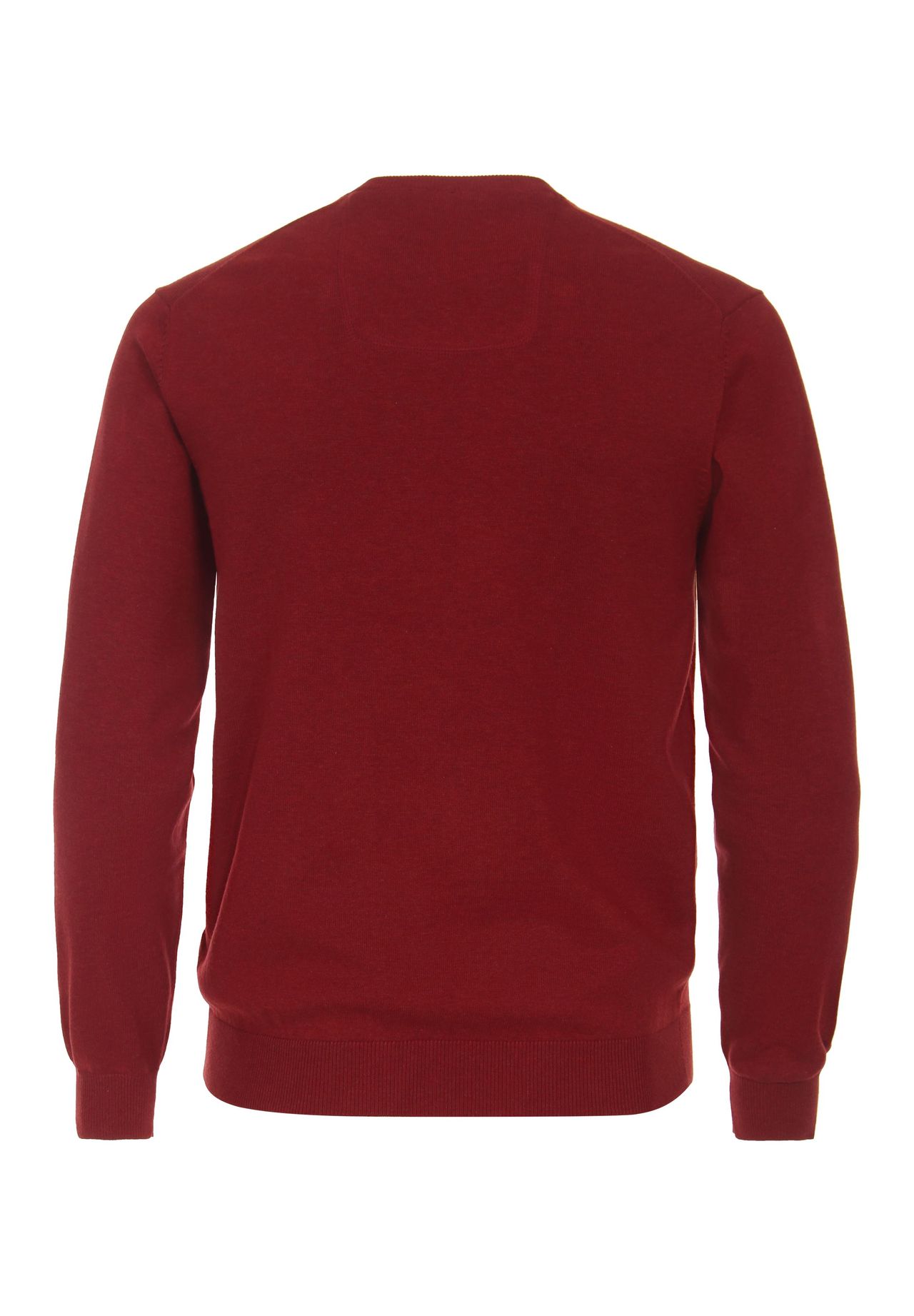 casamoda Strickpullover, V-Ausschnitt, RippbüNdchen, FüR Herren, Rot, M