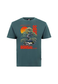 OLDSKULL - T-Shirt ASIAN BONSAI mit coolem Print - Dark Green