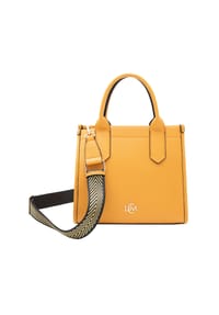L.CREDI PHEMIA - Henkeltasche, Kunstleder, Reißverschluss, für Damen - AMBER