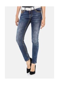 CIPO & BAXX® - Jeans mit trendigen Ziernähten, WD462 - BLUE