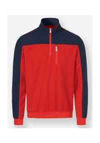 Witt - Fleece-Shirt - dunkelblau-rot