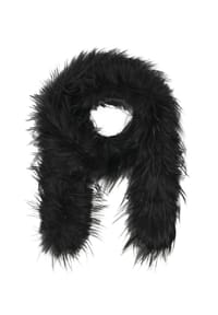 MANGUUN - Schal, Kunstfell-Optik, für Damen - 0  BLACK