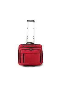 DERMATA - 2-Rollen Businesstrolley 42  cm Laptopfach - blau
