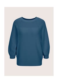 MADELEINE - Zeitloser Baumwollpullover mit Perlfang-Muster - blassrosa