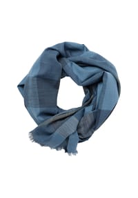 CASAMODA - Herren Schal kariert - Blau
