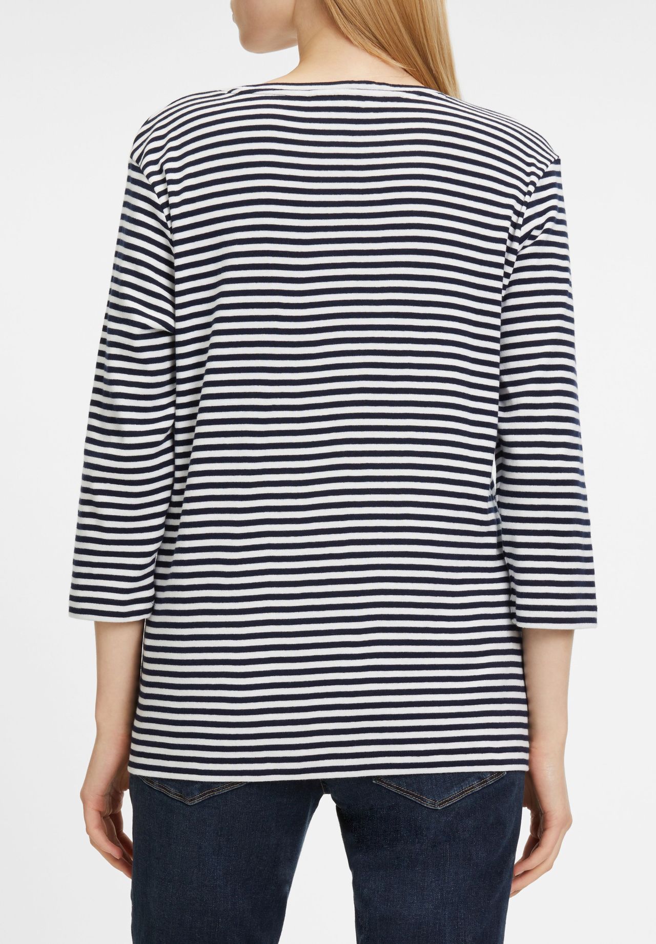 olsen Shirt, 3/4-Arm, Streifen, Rundhals, für Damen | GALERIA 