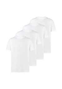 LERROS - T-Shirt 4er Pack Basic - Dunkelblau / weiß