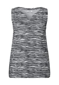 CECIL - Top, V-Ausschnitt für Damen - 36248 VULCANI GREY