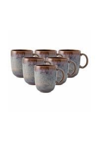 like. by Villeroy & Boch Becher mit Henkel Lave 400 ml 6er Set - LAVE - beige