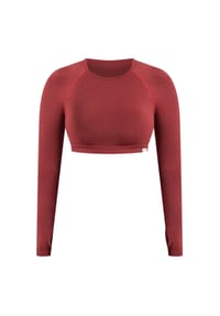 SMILODOX - Crop Longsleeve Linnea - Blau