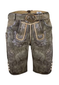 EDELNICE - Kurze Wildbock Lederhose Marcel - braun
