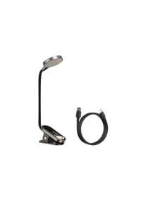 COFI - LED-Lampe mit Clip grau Minilampe mit 350 mAh und 2 Stunden Ladezeit - Grau OneSize
