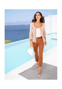 heine - Strickjacke - camel-champagner-meliert