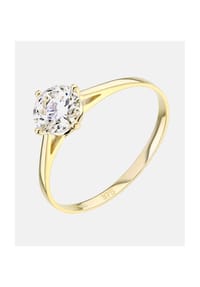 VANLERÉ - Solitär Ring, mit Zirkonia, 375 Gelbgold - gold