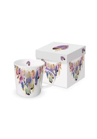 ppd - Henkelbecher Collier des plumes, in Geschenkbox, 400 ml - Mehrfarbig