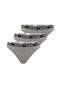 CHIEMSEE - String im Dreierpack und Label-Look - 1010 White/White
