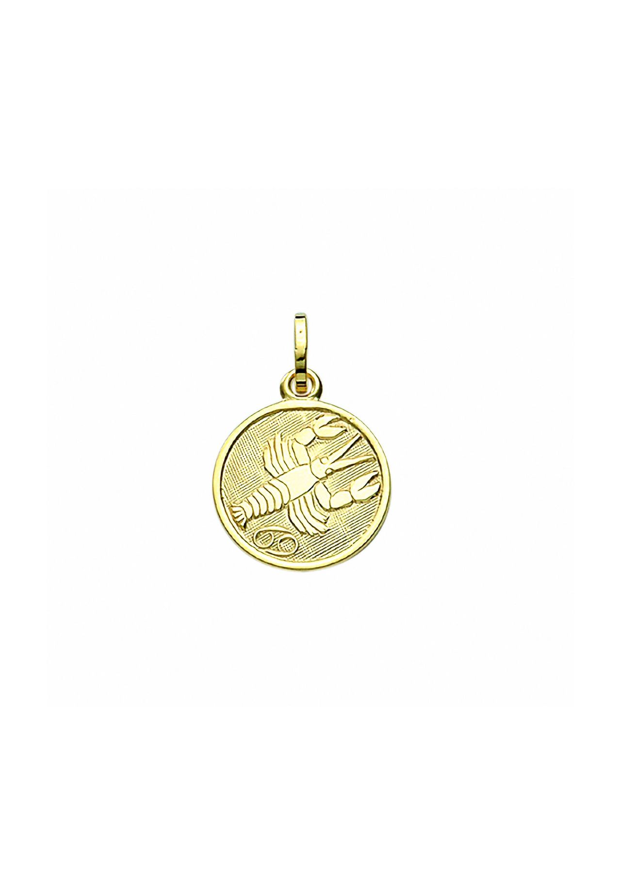 Adelia's Schmuckset - Set mit Halskette 333 Gold Sternzeichen Anhänger  Krebs Ø 11,8 mm | GALERIA