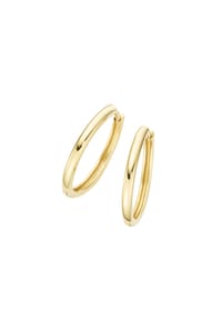 Luigi Merano® - Klappcreolen rund, Durchmesser ca. 19,5 mm, Gold 375 - gold