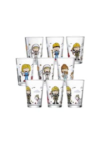 Ritzenhoff & Breker Kindergläser Berufe 205 ml 9er Set bunt - BERUFE - bunt