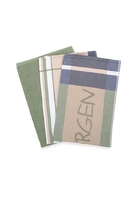 ROSS® 2 X Geschirr- 1 X Küchentuch im Set Guten Morgen - Guten Morgen - Anthrazit