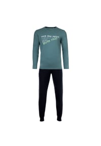 Sanetta - Jungen Schlafanzug Set 2-tlg. - lang, Bündchen, Pyjama, Kinder, Teens, Baumwolle - Blau