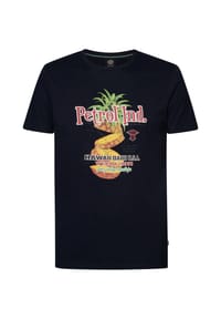 Petrol Industries® - T-Shirt Kurzarmshirt - blau
