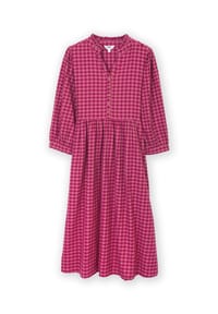 KITE - Damen Damson Karos Worgret Flanellkleid Bio-Baumwolle - Rosa
