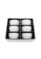 ALMINA® Almina 6 Teiliges Schalen-Set Weiß aus Porzellan mit Muster Bild 9