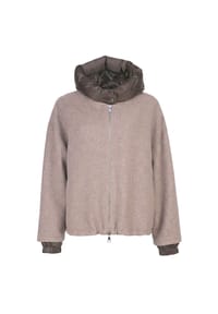 BLONDE NO.8 - Jacke JERRY mit abnehmbarer Kapuze - BROWN