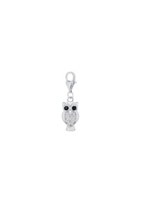 amor - Charm für Damen, 925 Sterling Silber, Zirkonia synth. | Eule - Silber