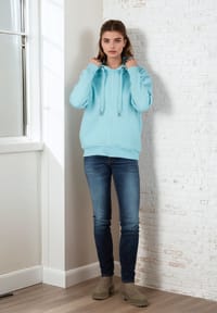 salzhaut - Sweatjacke TOPE - UNI - Aqua