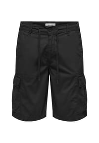 ONLY & SONS - Cargoshorts Loc kurze Hose mit vielen Taschen - schwarz