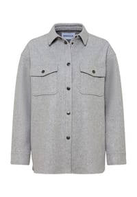 MANGUUN - Übergangsjacke, Blusenkragen, für Damen - LIGHT GREY MELANGE