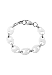 Adelia's Bold Style - Armband – Gliederarmband aus Edelstahl 21 cm - silber