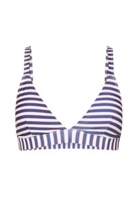 MANGUUN - Triangel-Bikini 2-TONE STRIPE PRINT, gepolstert, für Damen - NAVY BLAZER AOP