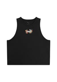 PUMA® - Tanktop Mid90s, cropped, für Kinder - 01  PUMA BLACK