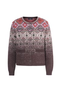 IVKO - Cardigan aus reiner Wolle - chocolate