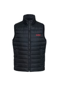 HUGO - Herren Steppweste - Bentino2221, ärmellose Jacke, Zipper, Stehkragen, uni - Blau