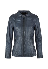 7eleven - Lederjacke SEJOHANNA mit Nieten - Dunkelblau