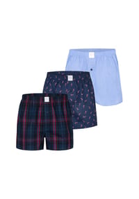 MG1 - Retro Boxer Christmas - Christmas Socks + 2194 fil a fil + solid navy